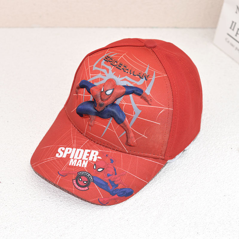 Children Boys Baseball Cap Cartoon 3D Print Kids Canvas Hat For 2-8 Years Old Kids