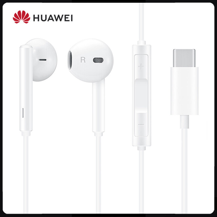 HUAWEI Earphone CM33 Original Full Bass Headset USB C Edition Hi-Res Audio Classic In-Ear Earphones | Type C Headphone | With Microphone Volume Control | For P50 P40 P30 Pro Mate 40 30 20 Pro Nova 5t 