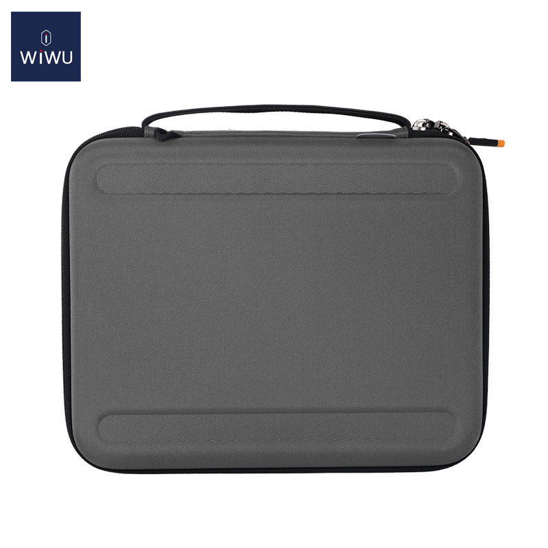WIWU Hard Portable Case for iPad Pro 11 inch Shockproof Laptop Bag Leather Hand Strap Tablet Case for iPad mini 6