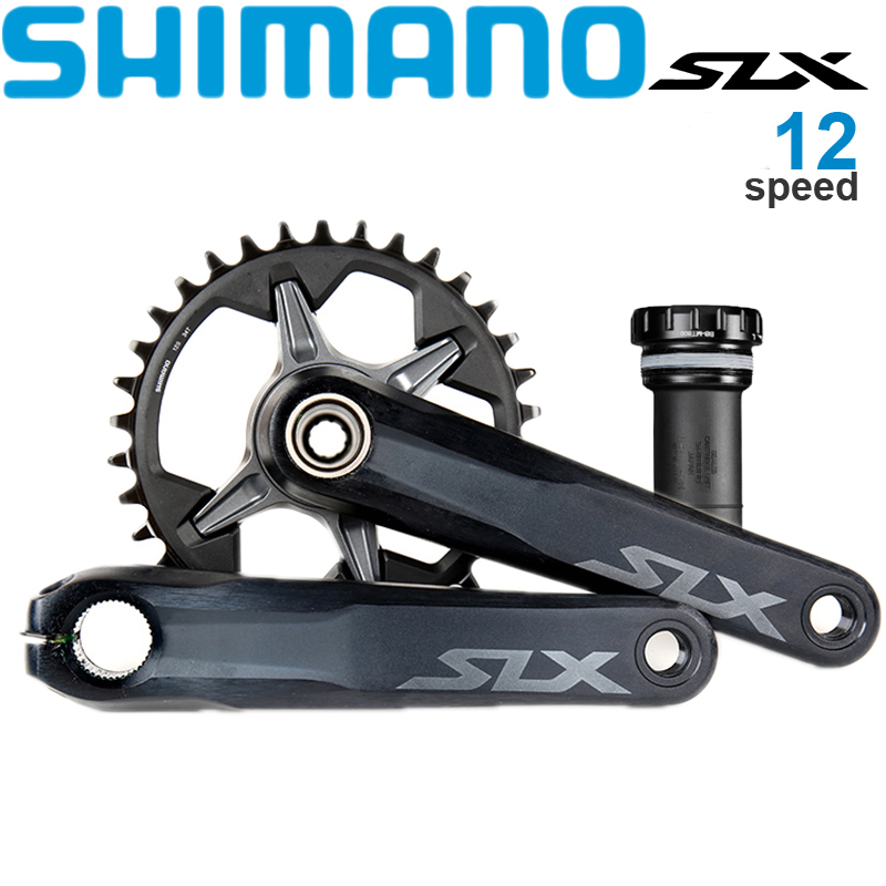 Shimano SLX FC M7100 Crankset 1x12 2x12 Speed MTB Mountain Bicyle M7100 Chainring 165mm 170mm 175mm 30T 32T 34T 36-26T With MT800 Bottom Bracket Bicycle Parts