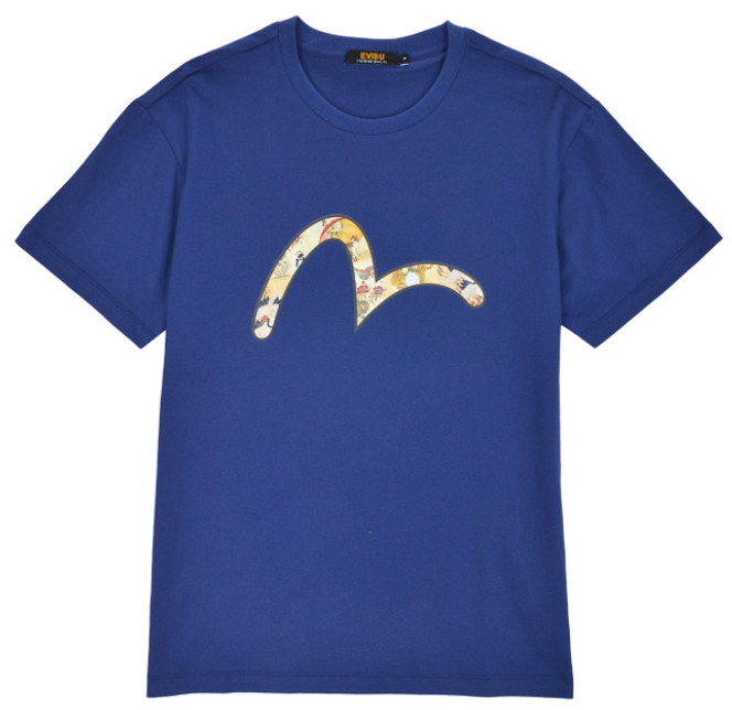 [EVISU KOREA] Loose Fit Print Hills Short Sleeve T-shirt