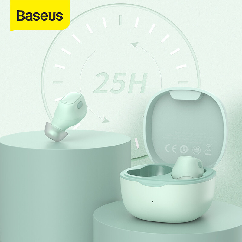 Baseus WM01 &WM01 TWS Earphones Pro Bluetooth 5.0 Wireless Earphones Smart Noise Reduction Wireless Earbuds in-Ear Mini Wireless Bluetooth Headphones Samsung S20 Huawei Xiaomi Earbuds