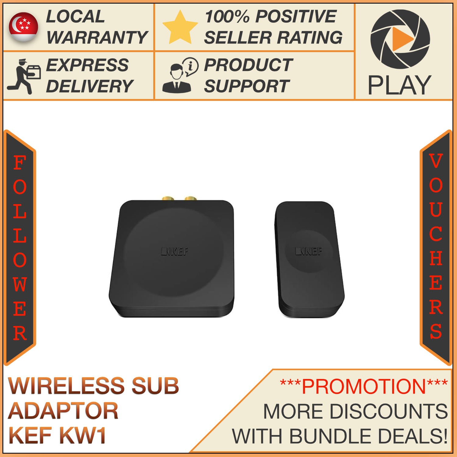 KEF KW1 Wireless Subwoofer Adaptor Kit
