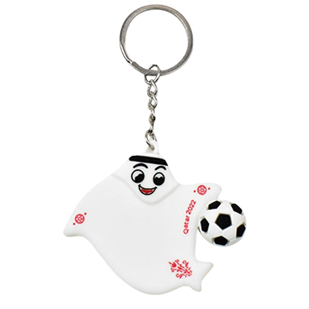 CINMA Cute Friends Gifts PVC Car Key Pendant For Men Ornaments Qatar World Cup Korean Keychains Women Key Rings Key Pendant