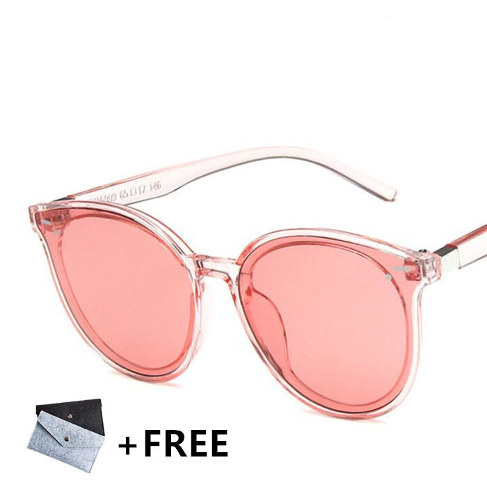 FateSky Ins New Women Travel Protection UV Sunglasses Brown Polarized Men Sun Glasses Fashion Black Glasses