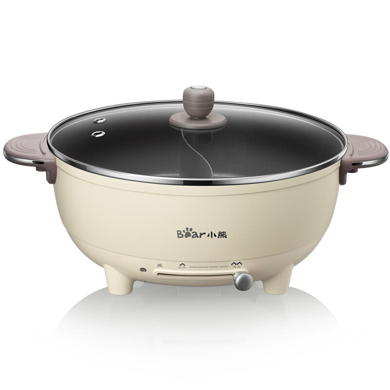 【 Real Stock In Singapore 】 Bear DHG-B60R6 Multi-Functional 6L Electric Cooker with Separation Hot Pot Suitable for 6 People