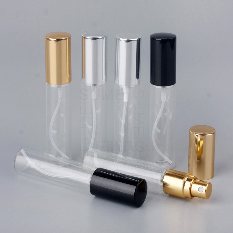 10ml Spray Bottle Perfume Bottle Clear Glass Refillable With Aluminum Atomizer