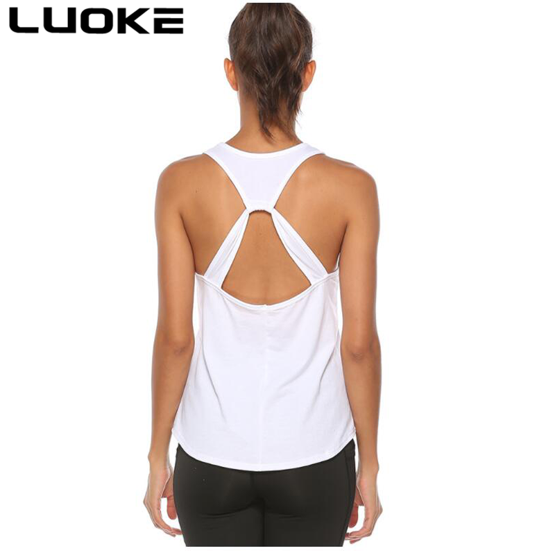 LUOKE Sports Wear Women Top Yoga Clothes for Women Vestline Tracksuit Women Quick Drying Fabric Great Flexibility