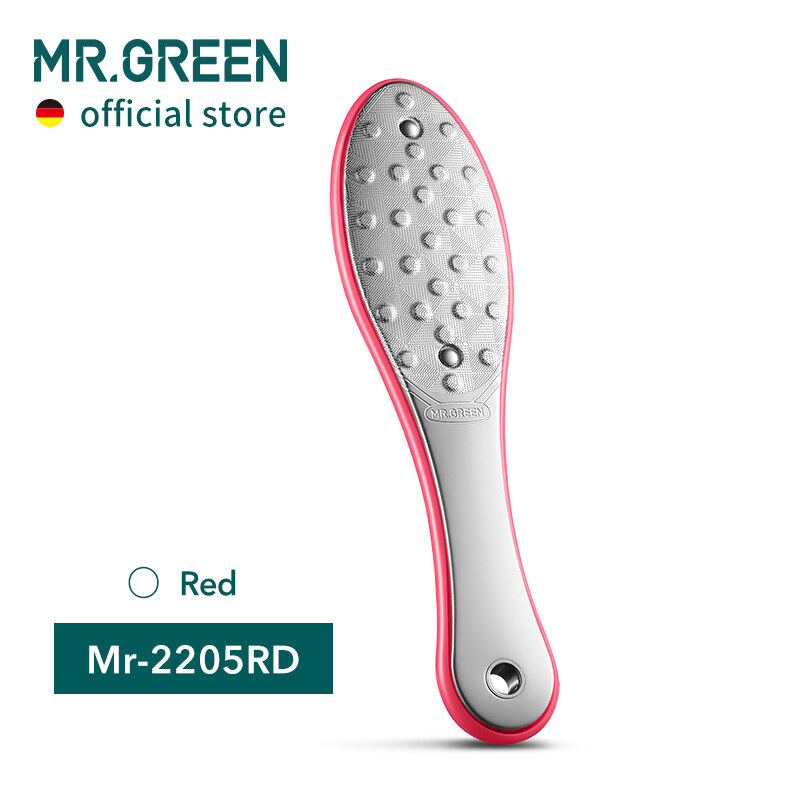 MR.GREEN Pedicure Foot Care Tools Foot File Rasps Callus Dead Skin Remover Professional Stainless Steel Double Sides Files