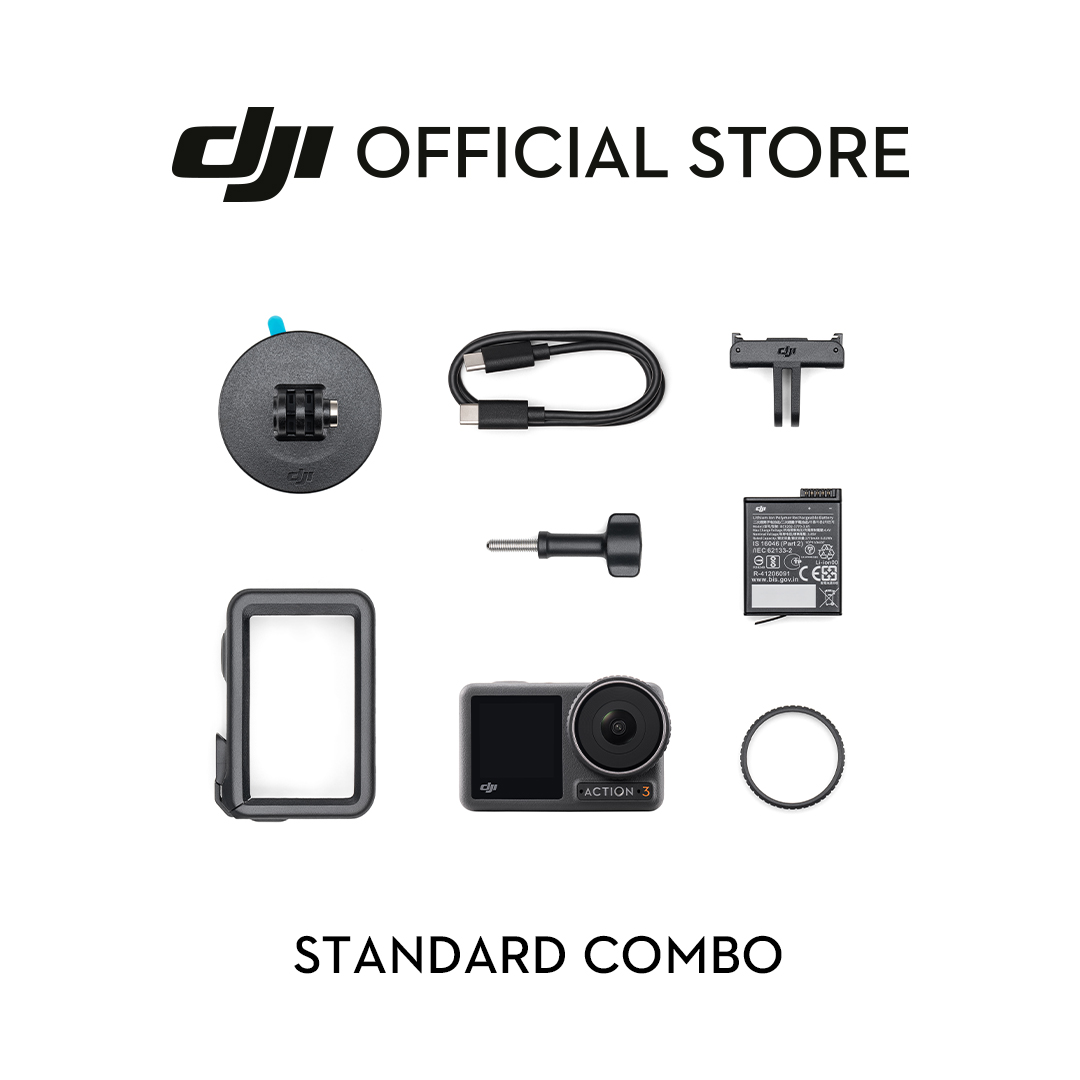 [New Launch] DJI Osmo Action 3 - 4K/120fps & Super-Wide FOV, Horizon Steady, Cold Resistant & Long-Lasting, 16m Waterproof and Dual Touchscreens