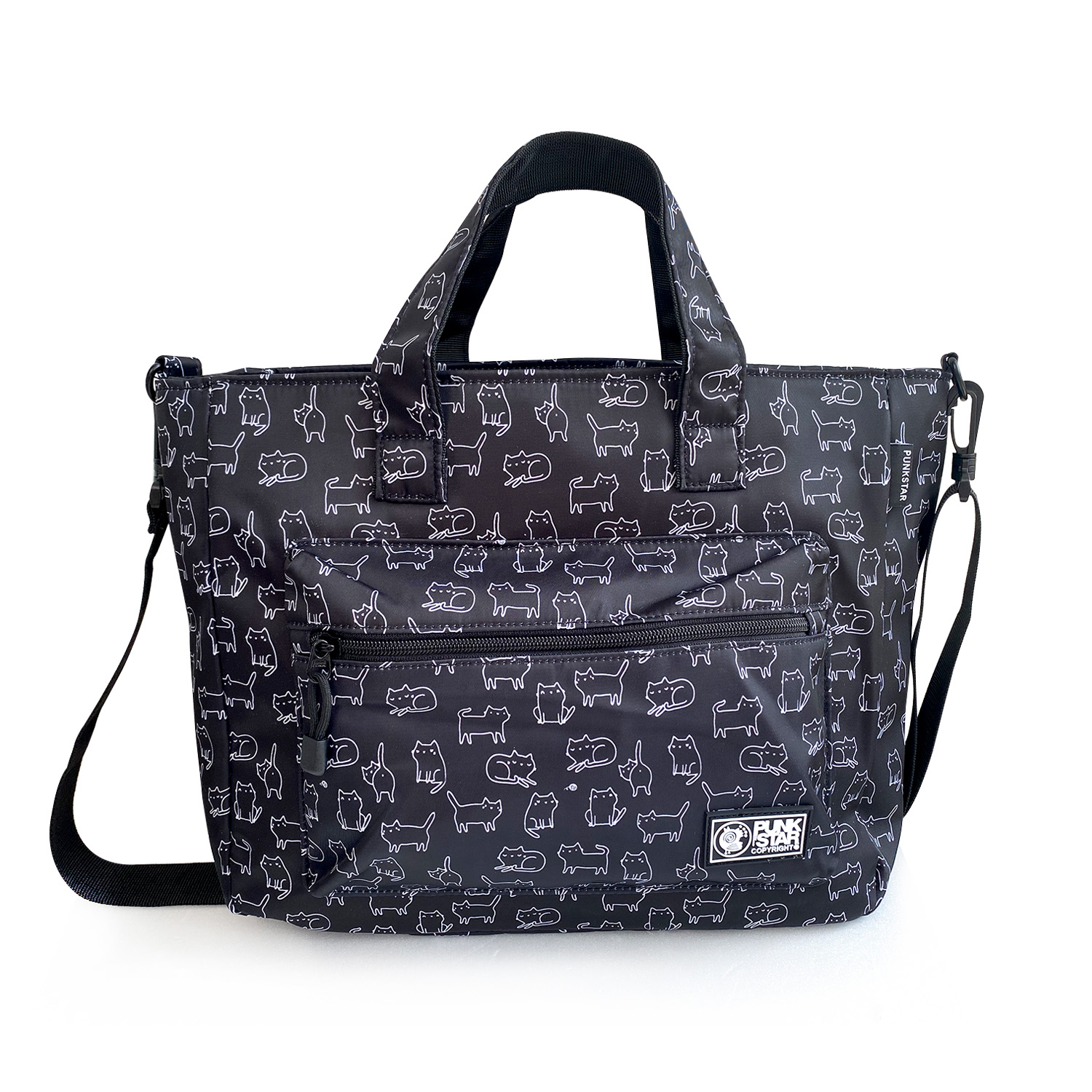 PUNKSTAR Water Resistant Lightweight Tote bag with Removable Shoulder Strap Casual Shoulder Work Laptop iPad Bag Crossbody for Shopping Office work School Travel for Women & Men