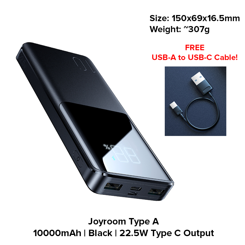 [SG] Joyroom/Baseus 10000 mAh / 20000 mAh / 30000 mAh Powerbank w LED display – PD QC High Performance power bank