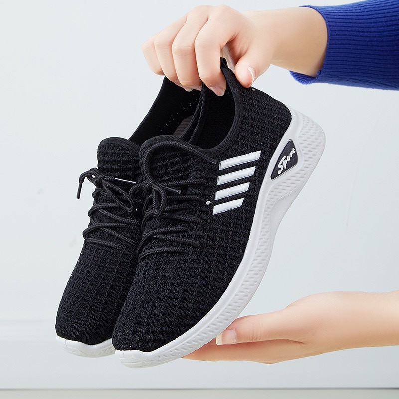❣◑ Sport Sneakers In 3 Colors Black White Purple For Women MSP029