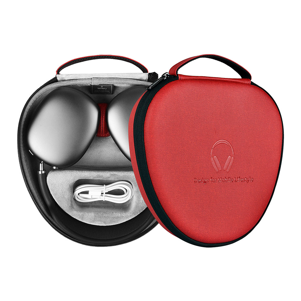 WiWU Waterproof Smart Case for AirPods Max with Staying Power Carry Bag for Airpods Max Sleep Model Headphone Protective Case