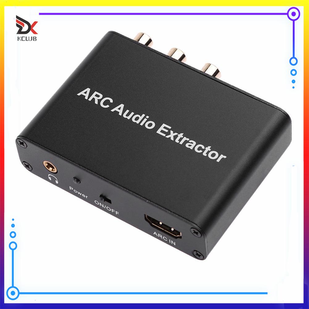 [KCLUB] HDMI ARC Audio Extractor Converter Adapter for Optical Fiber Coaxial RCA TV