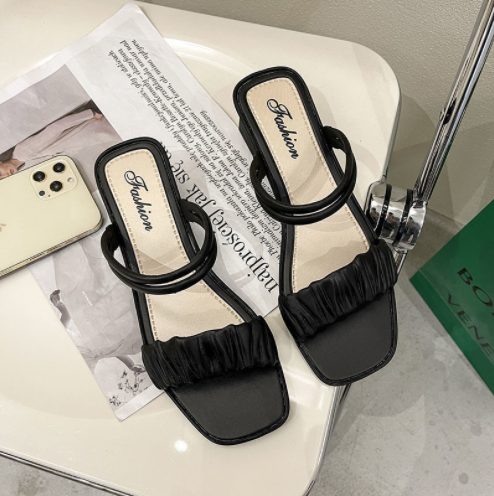 [DuoDuo]【Clearance, No Return】BB Best Seller fashion footwear Korean rubber High 2 inch Heels Sandals for women