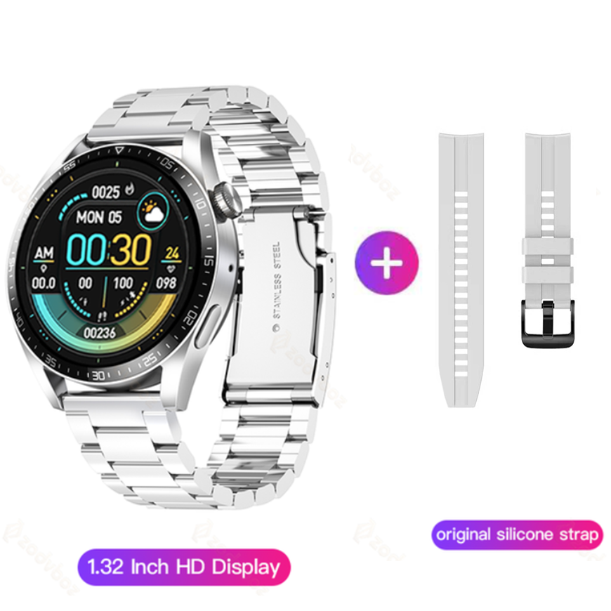 LEMFO HW3 Pro Smart Watch 2022 New NFC AI Voice Assistant Bluetooth Call Music Playback Heart Rate Blood Pressure Waterproof Sports Smartwatch for Men Women Android iOS