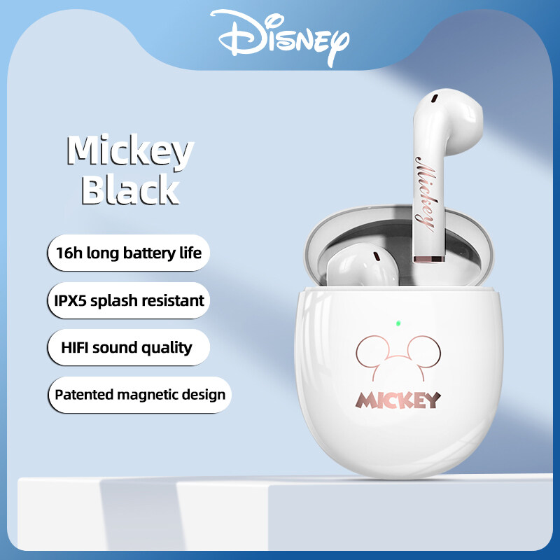 Disney Q1 TWS Bluetooth Earphone 5.0 Wireless Headset Waterproof Deep Bass Earbuds Sport Earphones