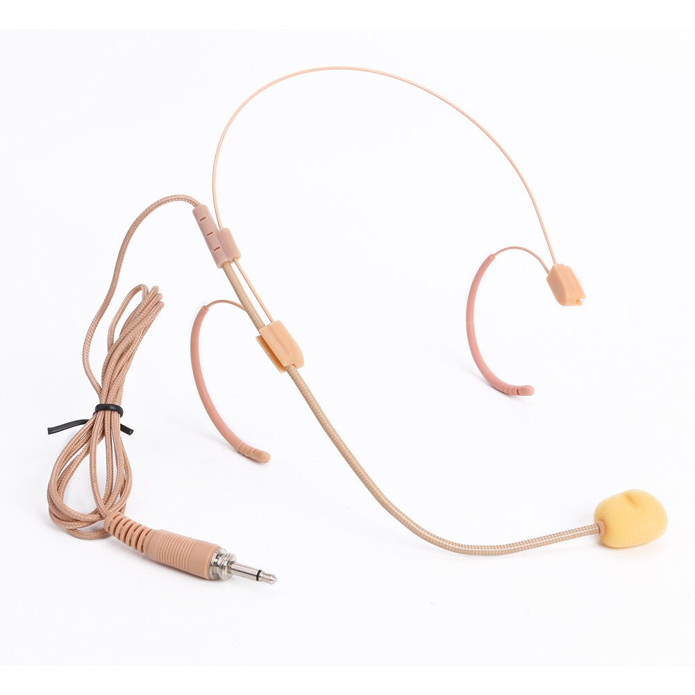 3.5mm Head-Mount Condenser Microphone Mic for Wireless Bodypack Transmitter