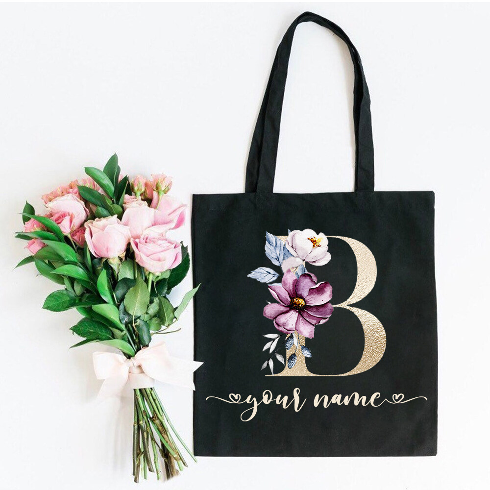 ?Free Add Name? Personalised Tote Bag No MOQ New Fashion Handbag Korean Style Shoulderbag Girls Shopping Bags