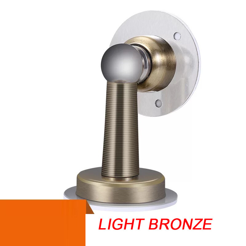 Stainless Steel Magnetic Door Stop Shock Absorbent Door Stopper, Door Holder Doorstop, 3M Double-Sided Adhesive Tape No Need to Dril