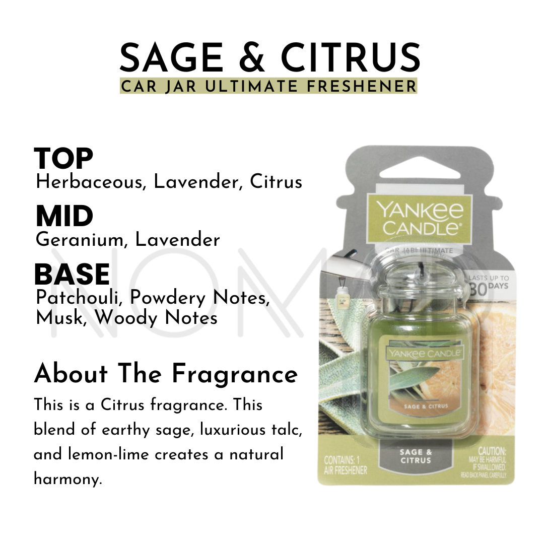 [Yankee Candle] Car Jar Ultimate 1Pc/Pack ( Midsummer's Night / Bahama Breeze / Pink Sands / Lemon Lavender Etc) Car Air Freshener, Car Air