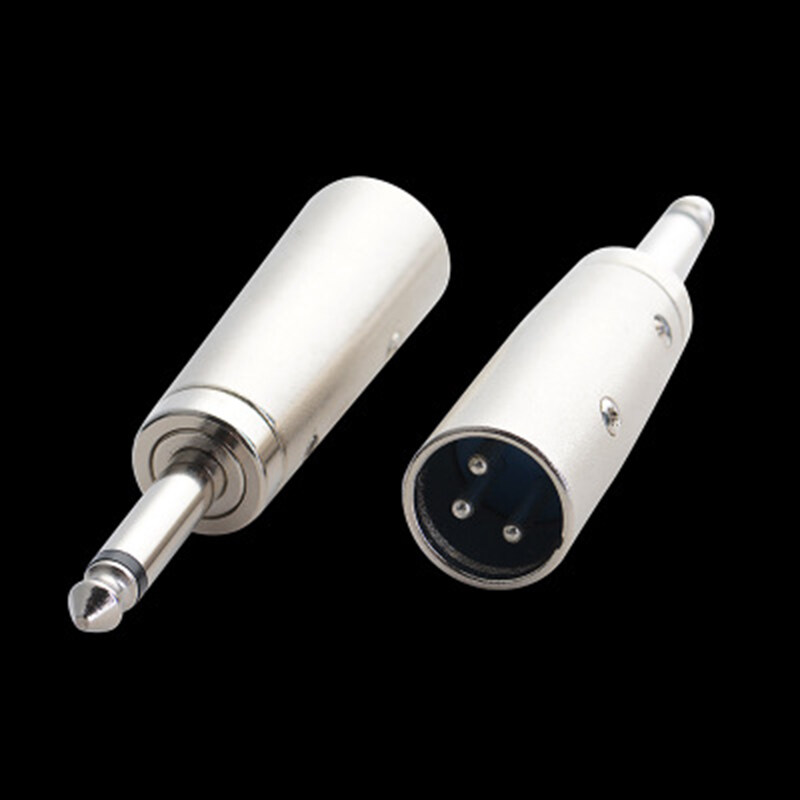 Microphone Transform TRS Male To Male Adapter XLR Male To 1/4  6.35mm Stereo Microphone Mic TRS Adapter