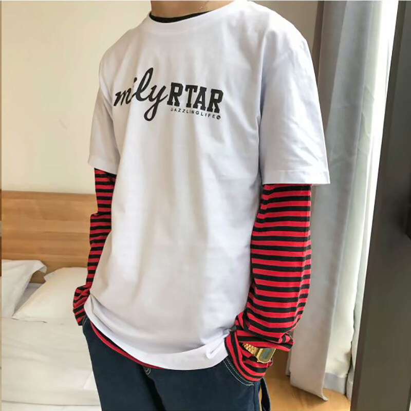 t shirt Men Large Size Korean Style Graphic Print Oversize Casual Fashion Tops