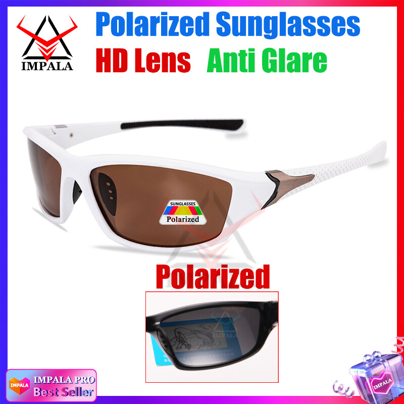 IMPALA PG1608W Fashion Outdoor Sports Polarized Anti Glare Sunglasses Men Women UV400 HD Lens Night Vision Sun glasses Outdoor Cycling Glasses for Men