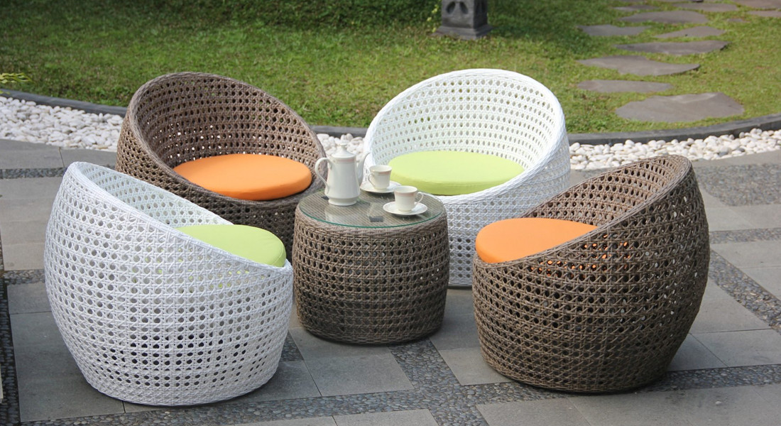 Detail produk dari KURSI TERAS GENTONG ROTAN SINTETIS / BANGKU RUANG TAMU TERAS RUMAH