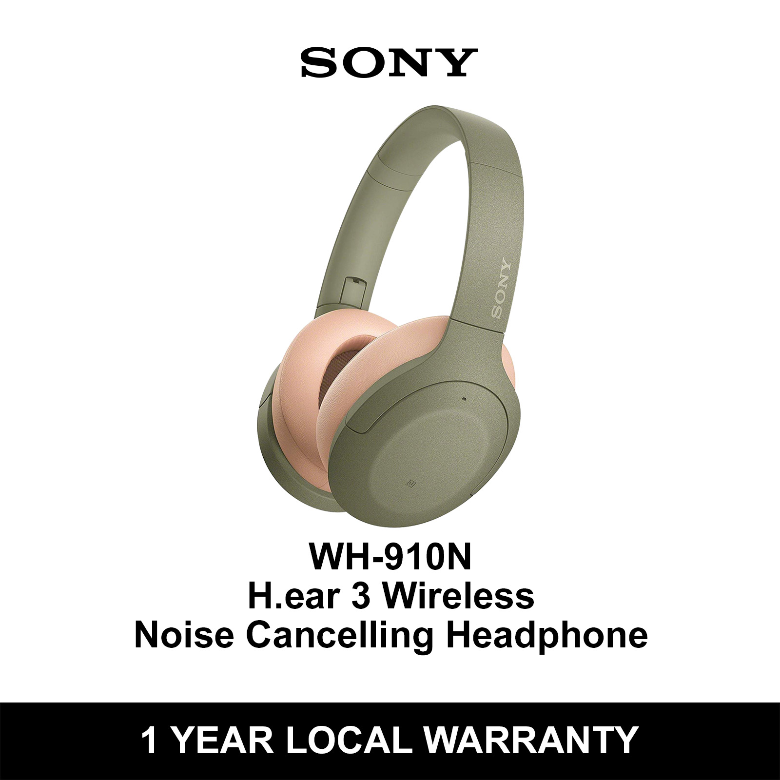 WH-H910N Sony H.ear on 3 Wireless Noise Cancelling Headphone + FREE GP Powerbank + GP 10W Wireless Charging Stand