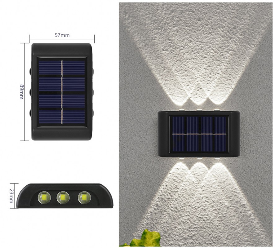 Solar LED Wall Light Outdoor Waterproof Balcony Garden Wall Light Street Landscape Garden Decorative Light Solar LED Wall Light