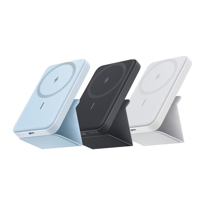 Anker 622 Magnetic Battery (MagGo), 5000mAh Foldable Magnetic Wireless Portable Charger and USB-C for iPhone 13/12 Series