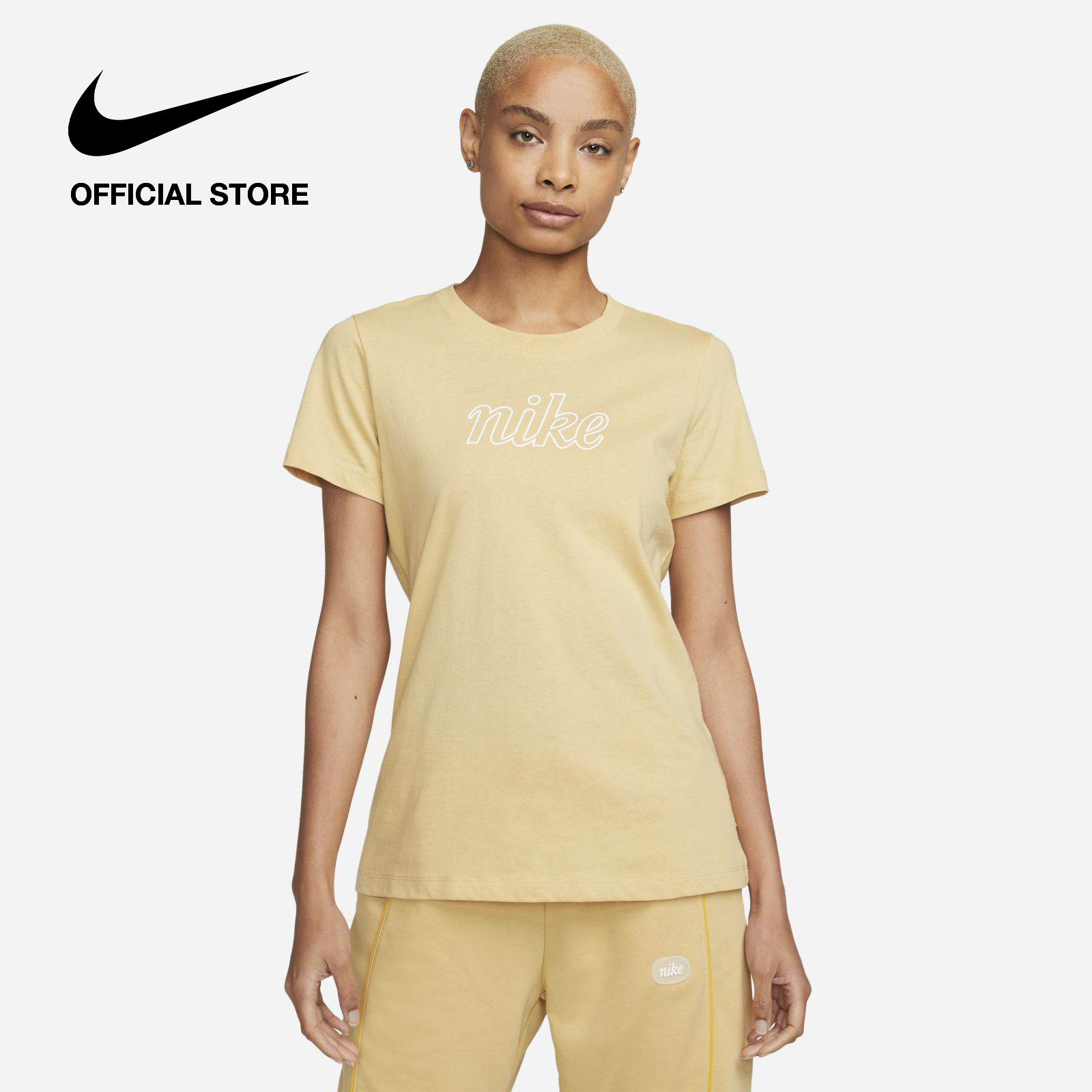 Nike Women's Sportswear Icon Clash T-Shirt - Sesame