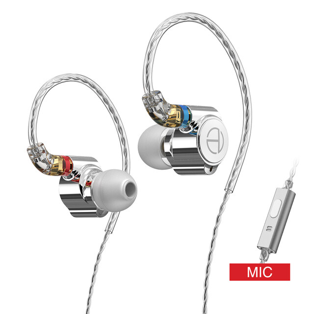 TRN TA1 In Ear Earphone Knowles 1BA+1DD Drive HIFI Earphone Metal Earphone Earbud With MMCX Silver-plated Cable TRN VX BA8 V90S