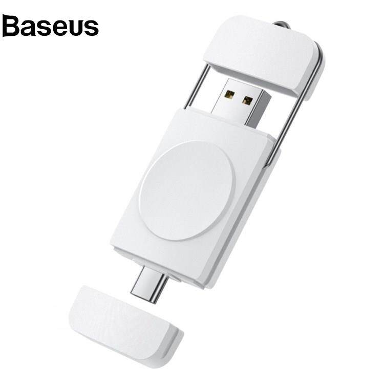Baseus U8S For Samsung Galaxy Watch Wireless Magnetic Charger Cordless Type-C+USB Charging Pad for Laptop Computer Tablet PC