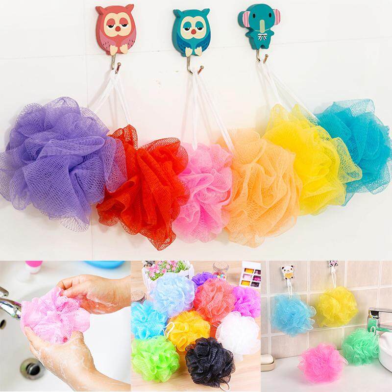 1/5 PCS 5x5x5cm Random Color Mesh Shower Soft Comfortable Flower Bath Ball Bath Scrub Ball Shower Brush Body Clean Bath Sponge Ball
