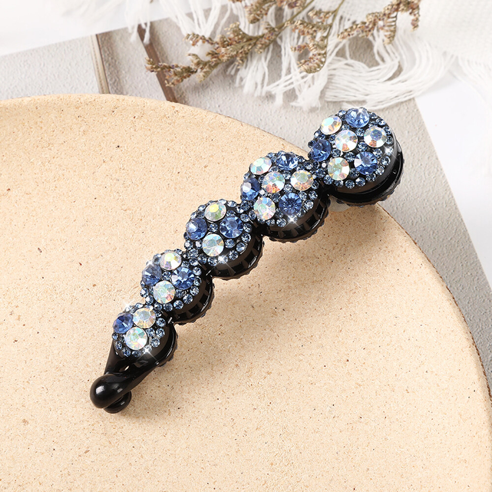 1Pc Korean Fashion Hair Clip 10.5cm Rhinestone Banana Clip Hairpin Hair Accessories