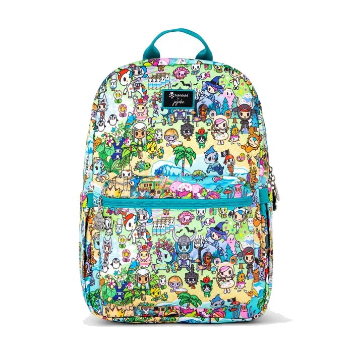 Jujube ∣ Ju-Ju-Be Midi Backpack  ~ Options: Fantasy Paradise . Toki Retreat . Kawaii-Round The World . Hello Floral . Navy Duchess . To Dye for . The Queen of Nile . Stitch in Paradise (MIDI PLUS)
