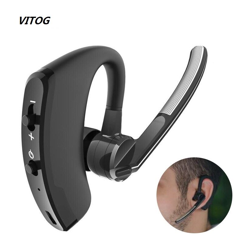 Vitog V8 Stereo Wireless Headset with Mic,2021 New Bluetooth Earphone Handsfree Noise Reduction Business Bluetooth Headset for iPhone Xiaomi Huawei ViVo Oppo LG,Suitable for Meeting/Calling/Driving