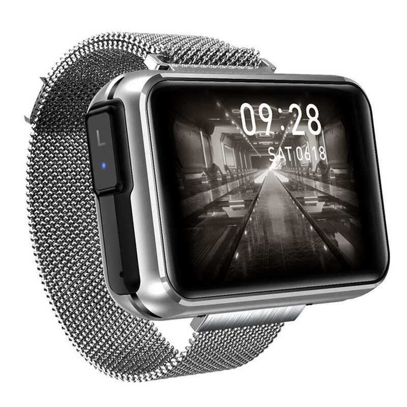 LEMFO T91 Smart Watch 2 in 1 TWS Wireless Bluetooth Earbuds 1.4 Inch Heart Rate Blood Pressure Fitness Smartwatch Bracelet Earbuds for Sport