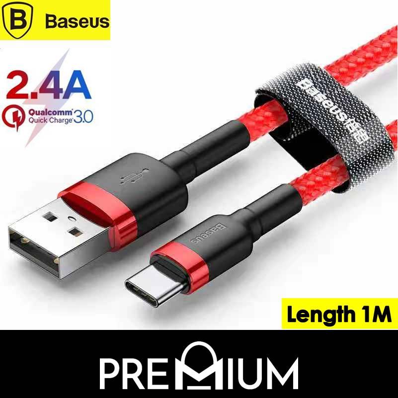 BASEUS Cafule 1M USB Data Charge Charger Fast Charging Nylon Braided For Type C USB C Samsung S22 S21 S20 Ultra Plus Note 10 S10 S10e S10+ + e S9 S9+ Note 9 S8 S8+ Note 8 Huawei P40 Pro P40 P30 Mate 3
