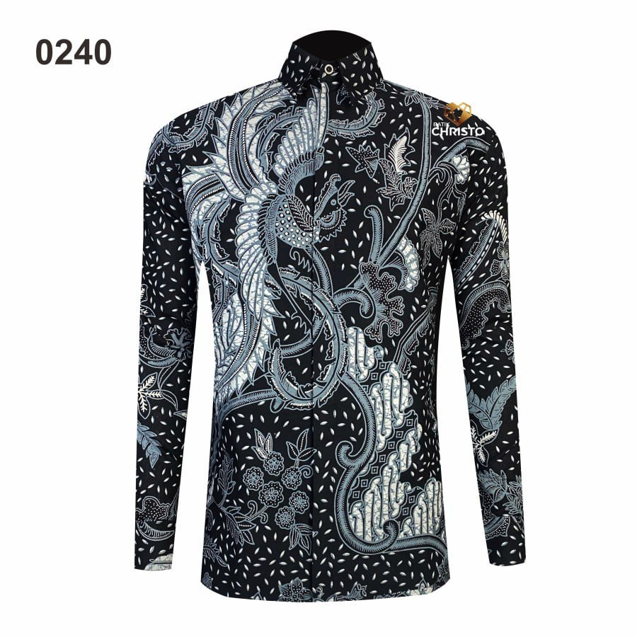kemeja Batik Pria Slimfit Christo Premium CHR 0240 - S