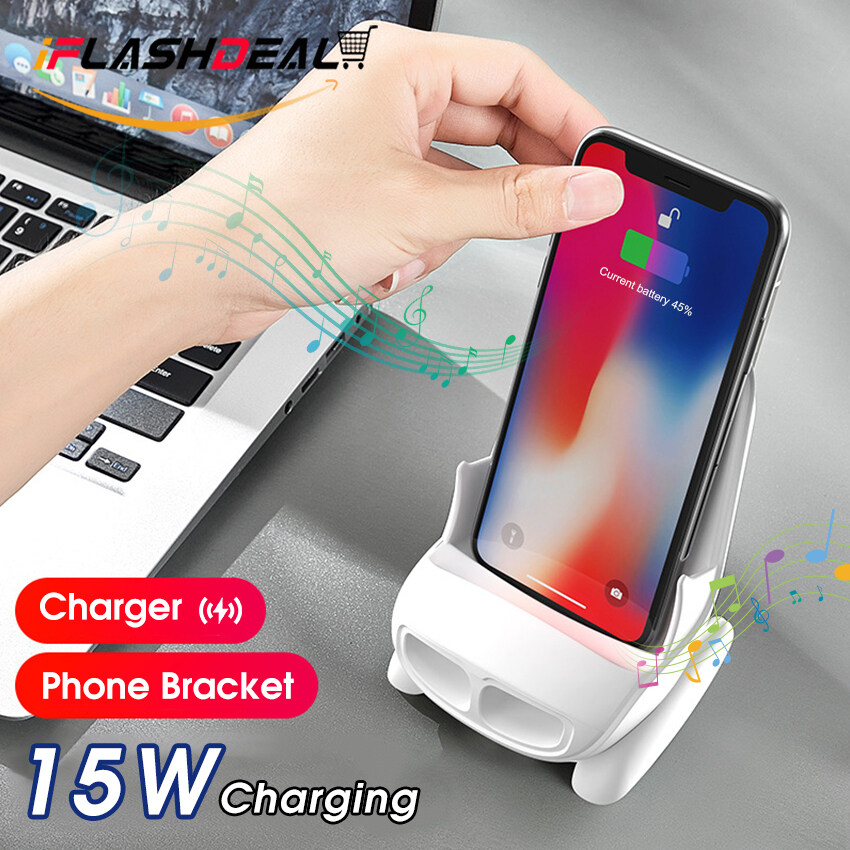 iFlashDeal XIAOMI Samsung Huawei Wireless Charger Portable Mini Chair Wireless Charger Desk Mobile Phone Holder Wireless Charger Fast Charger Chair-Shaped Fast Charging Base Speaker Creative Mobile Ph