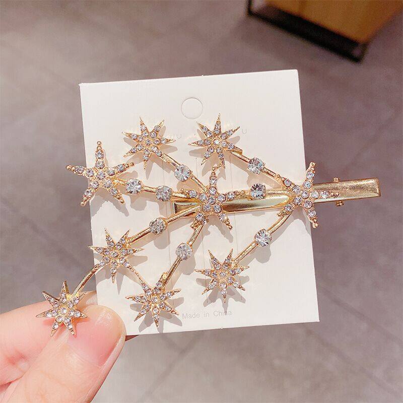 Shiny Star women hair clips leaves design headwear chic hair accessories