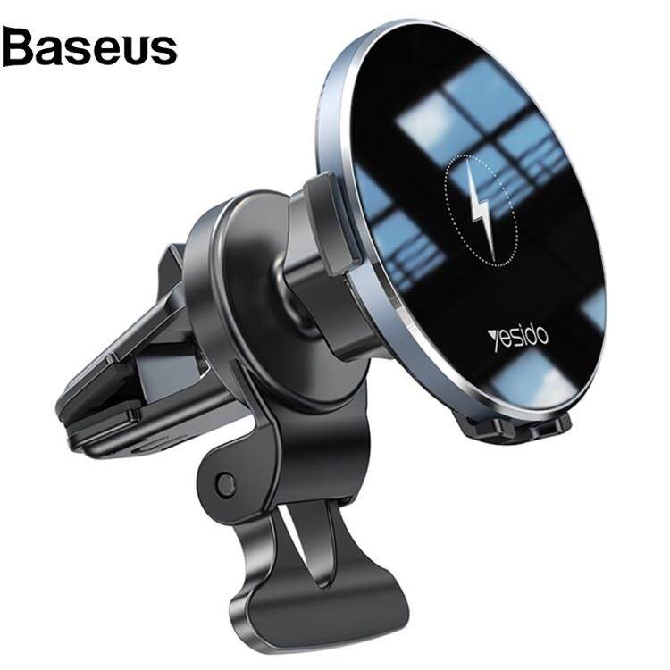 Baseus YESIDO C131 Wireless Car Charger 15W Fast Charging Auto Clamping Phone Mount Air Outlet Car Charger