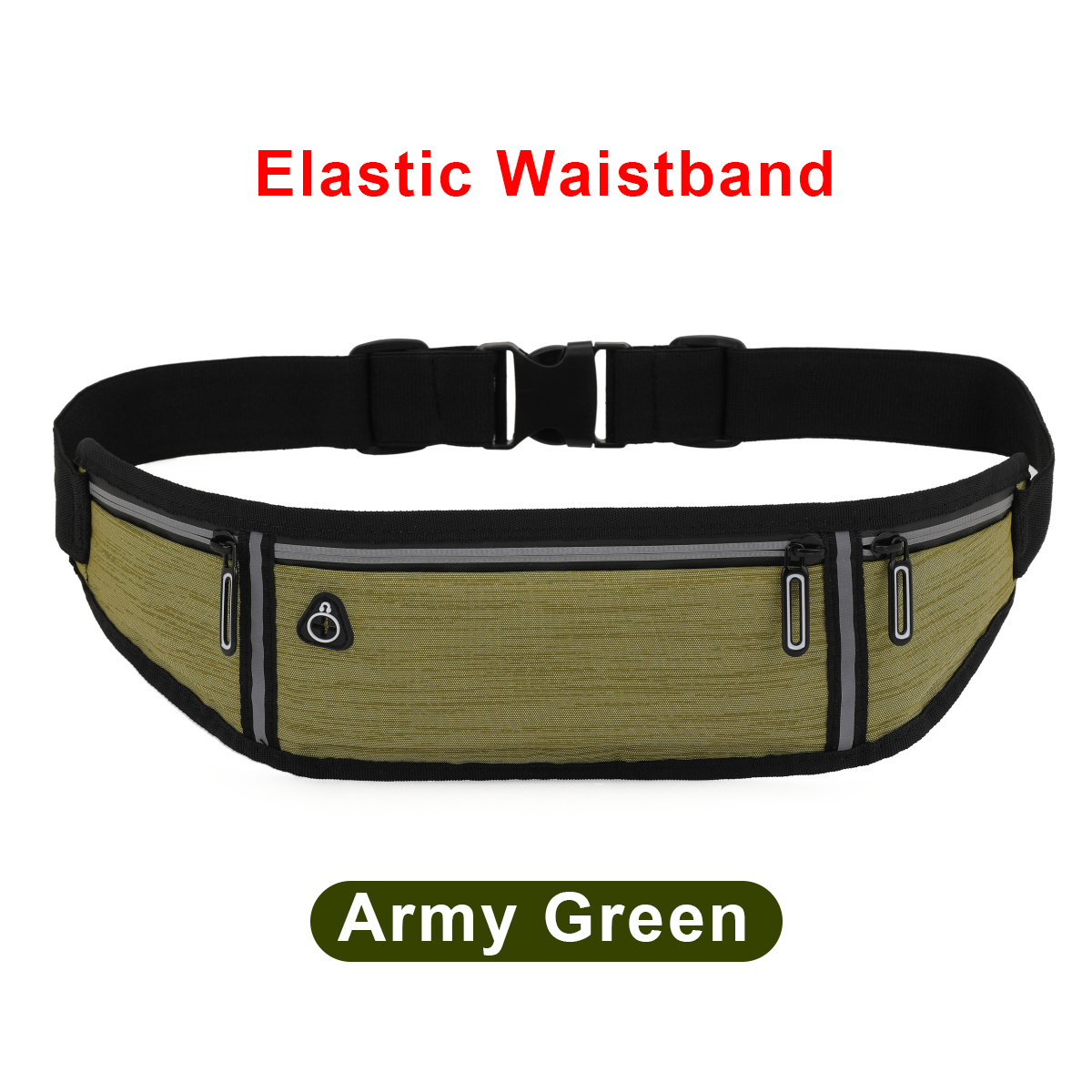 OLIKEI Slim Waterproof Waist Bags Running Belt Outdoor Sports Running Waist Pack Invisible Waist Pouch Bag Phone Belt Bag for Men Women