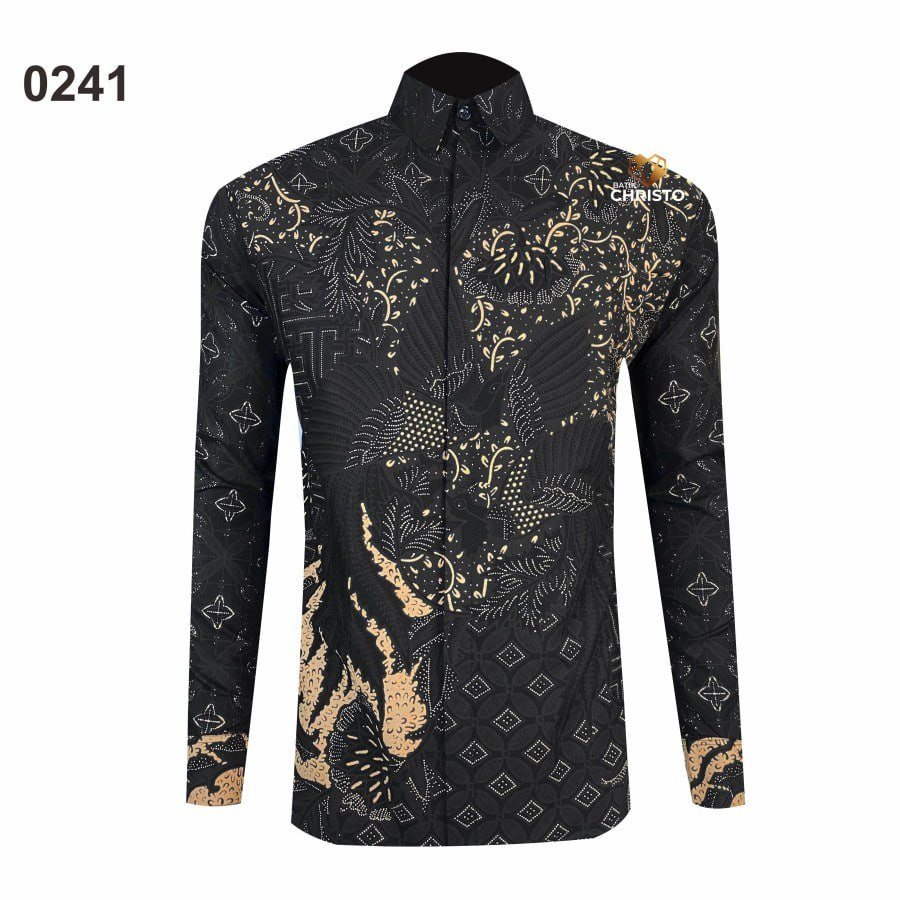 kemeja Batik Pria Slimfit Christo Premium CHR 0241 - S