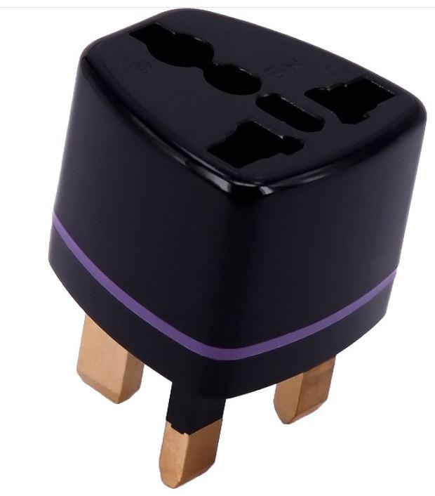 Universal Travel Adapter AU US EU to UK 3 Pin AC Power Plug Adaptor Connector XL