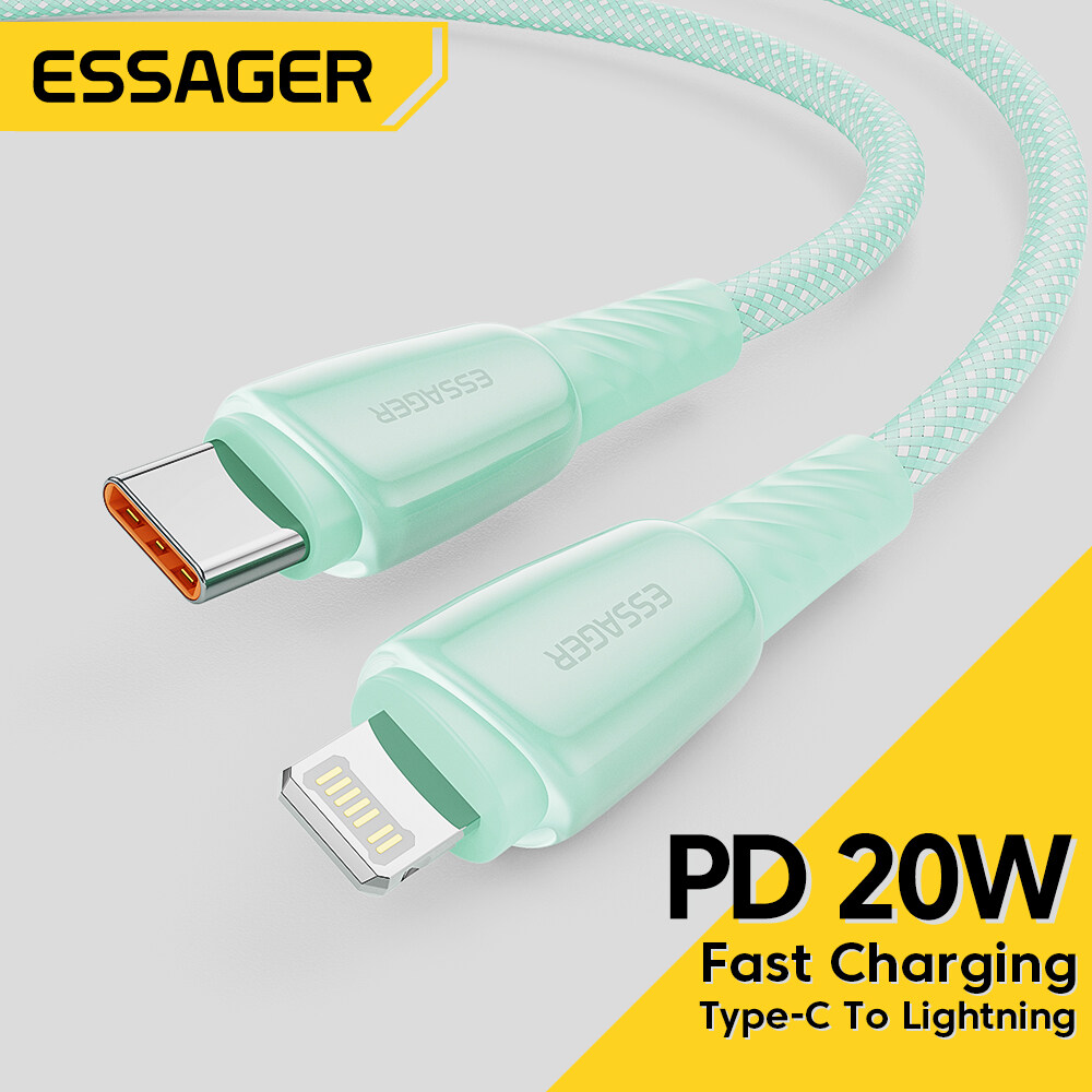 ESSAGER PD 20W Type C To Lightning Cable For iPhone 11 12 13 Pro Max  Fast Charging Charger Cable For iPhone 6 7 8Plus iPad Data Cord Wire